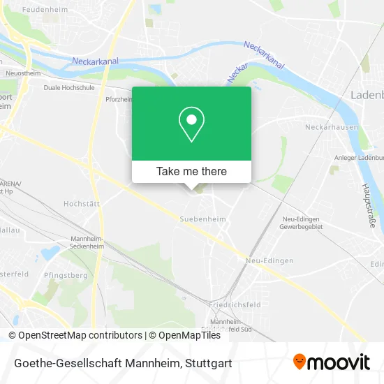 Карта Goethe-Gesellschaft Mannheim