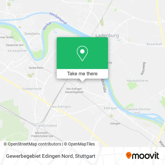 Карта Gewerbegebiet Edingen Nord