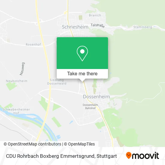 Карта CDU Rohrbach Boxberg Emmertsgrund