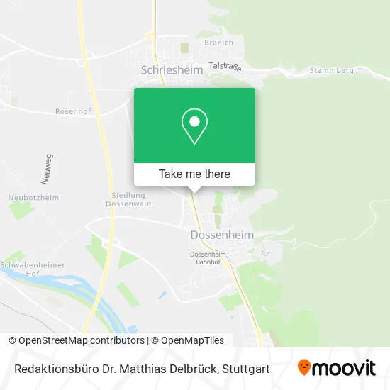Карта Redaktionsbüro Dr. Matthias Delbrück