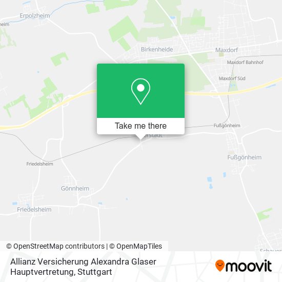 Allianz Versicherung Alexandra Glaser Hauptvertretung map