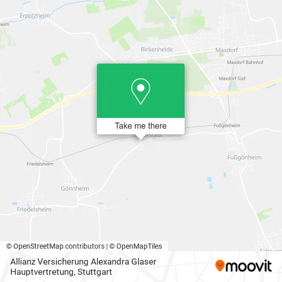 Карта Allianz Versicherung Alexandra Glaser Hauptvertretung