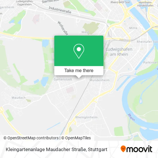 Карта Kleingartenanlage Maudacher Straße