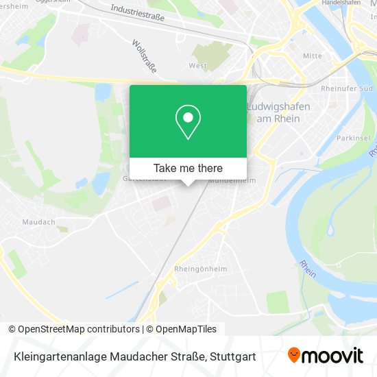 Карта Kleingartenanlage Maudacher Straße