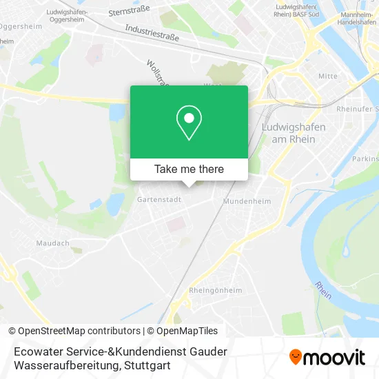 Карта Ecowater Service-&Kundendienst Gauder Wasseraufbereitung