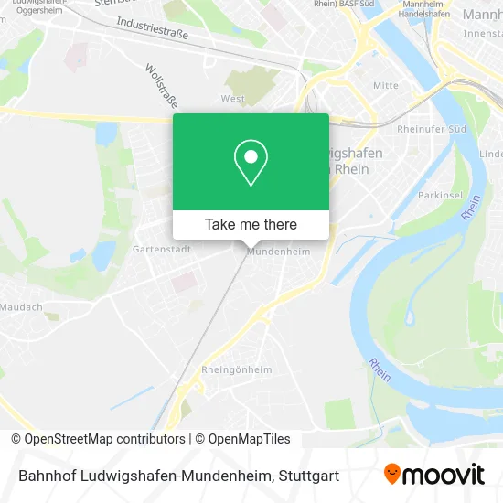 Bahnhof Ludwigshafen-Mundenheim map