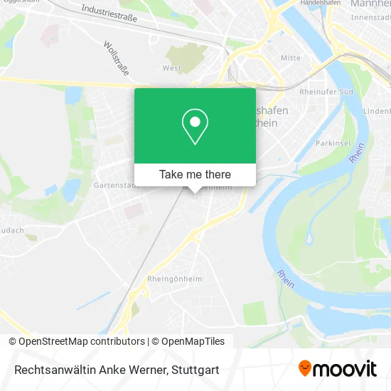 Карта Rechtsanwältin Anke Werner