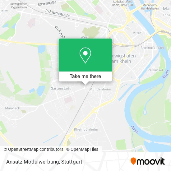 Карта Ansatz Modulwerbung