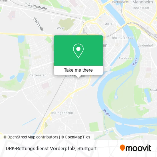 Карта DRK-Rettungsdienst Vorderpfalz