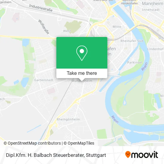 Карта Dipl.Kfm. H. Balbach Steuerberater