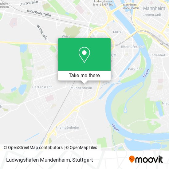 Ludwigshafen Mundenheim map