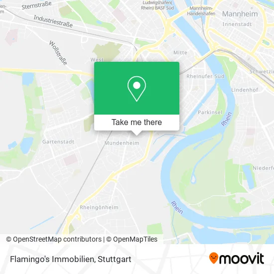 Flamingo's Immobilien map
