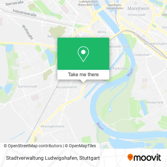 Карта Stadtverwaltung Ludwigshafen
