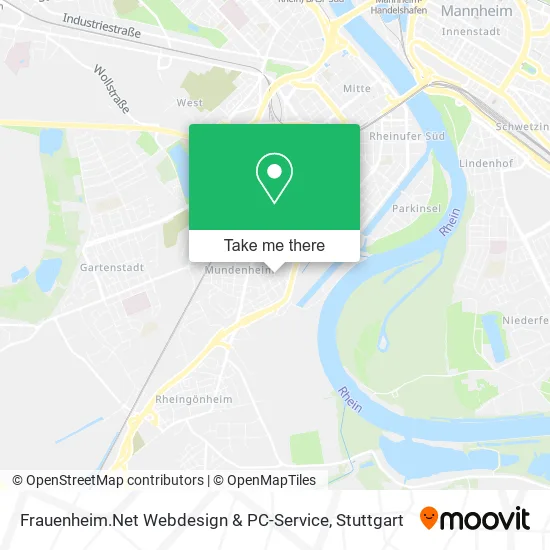 Карта Frauenheim.Net Webdesign & PC-Service