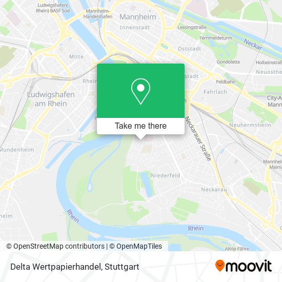 Карта Delta Wertpapierhandel