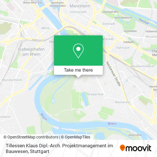 Карта Tillessen Klaus Dipl.-Arch. Projektmanagement im Bauwesen