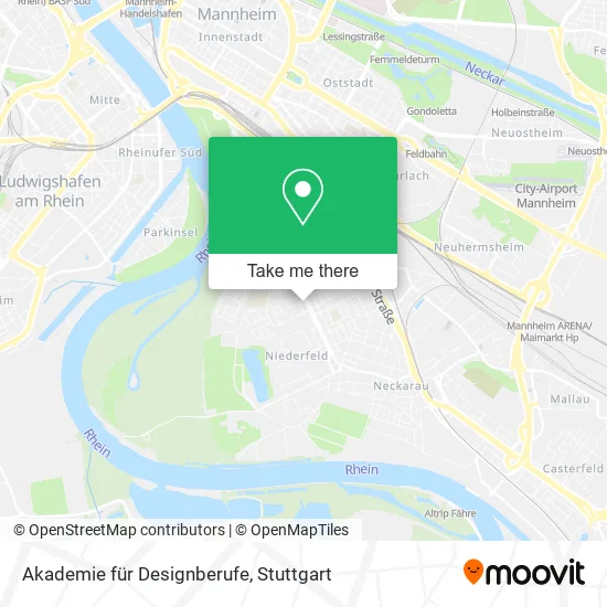 Карта Akademie für Designberufe