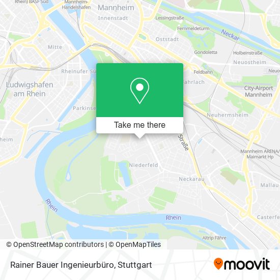 Rainer Bauer Ingenieurbüro map