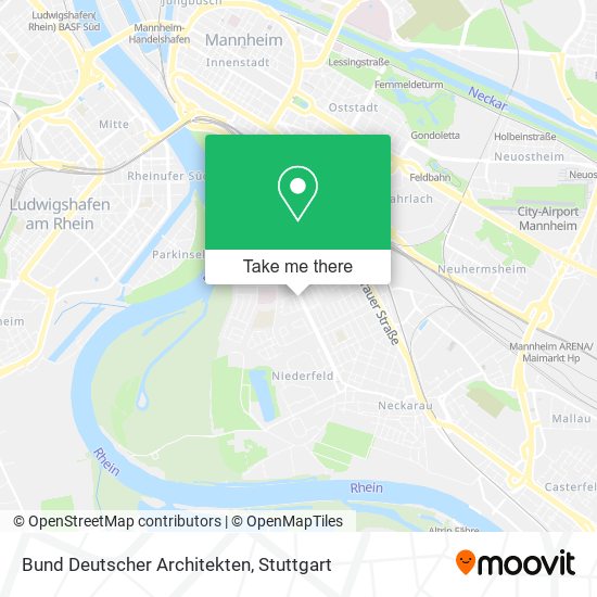 Карта Bund Deutscher Architekten