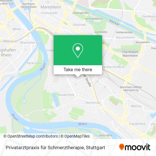 Privatarztpraxis für Schmerztherapie map