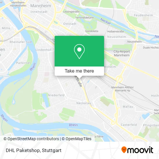 Карта DHL Paketshop