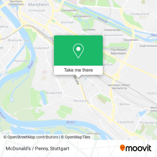 McDonald's / Penny map