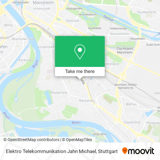 Карта Elektro Telekommunikation Jahn Michael