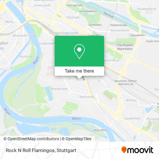 Rock N Roll Flamingos map