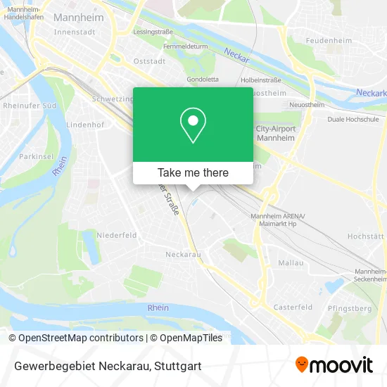 Карта Gewerbegebiet Neckarau