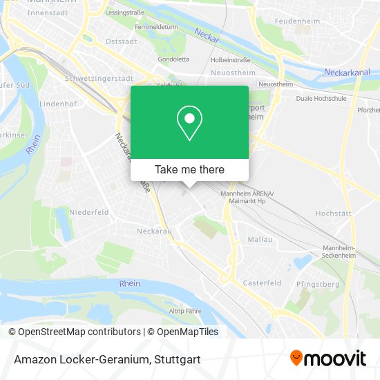 Amazon Locker-Geranium map