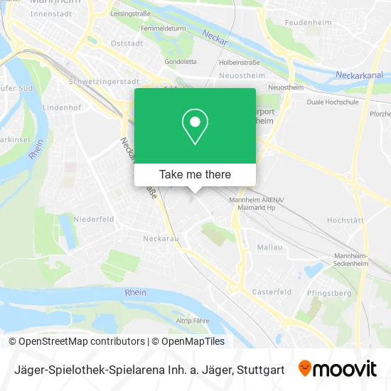 Карта Jäger-Spielothek-Spielarena Inh. a. Jäger