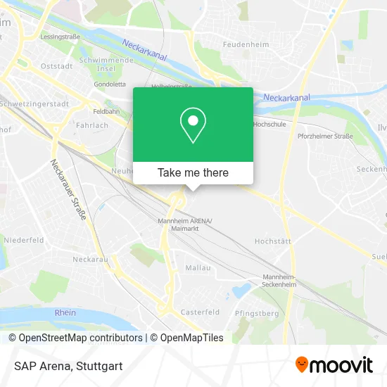 SAP Arena map