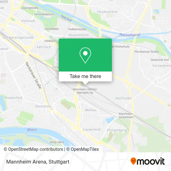 Mannheim Arena map