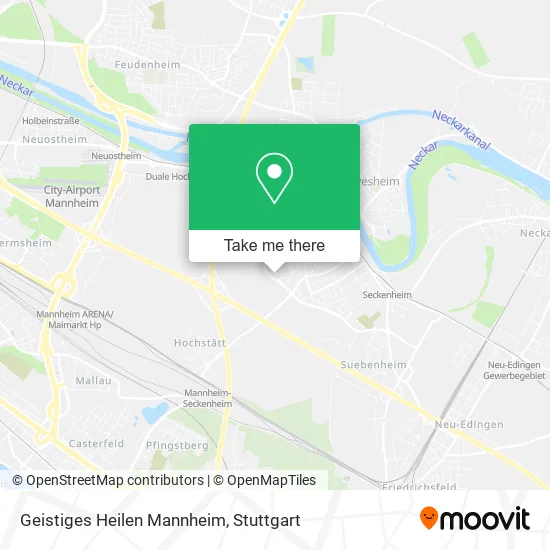 Карта Geistiges Heilen Mannheim