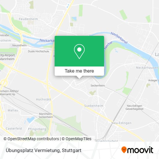 Карта Übungsplatz Vermietung