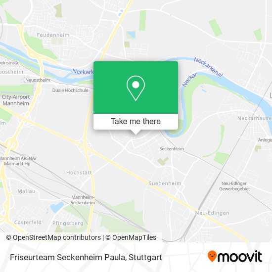 Friseurteam Seckenheim Paula map