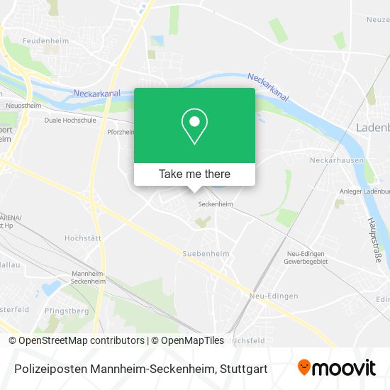 Polizeiposten Mannheim-Seckenheim map