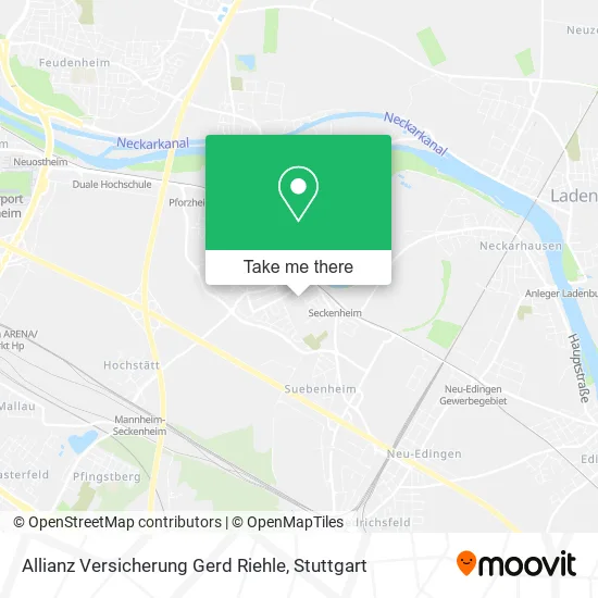 Карта Allianz Versicherung Gerd Riehle