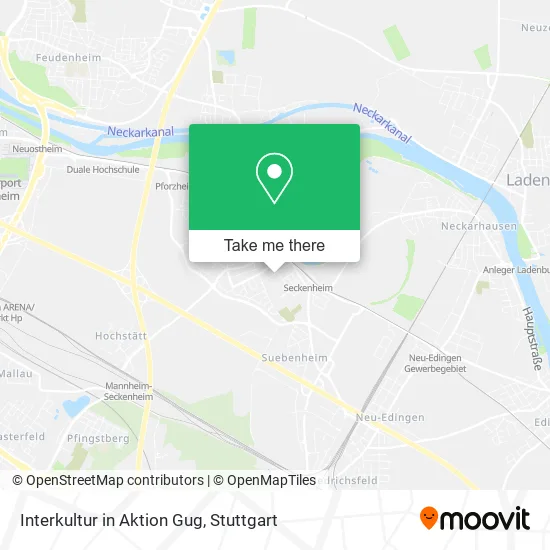 Карта Interkultur in Aktion Gug