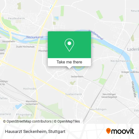 Карта Hausarzt Seckenheim