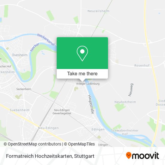 Formatreich Hochzeitskarten map