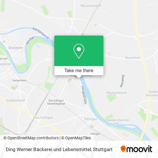 Ding Werner Bäckerei und Lebensmittel map