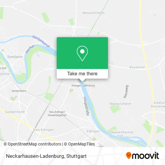 Карта Neckarhausen-Ladenburg