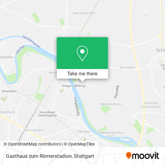Карта Gasthaus zum Römerstadion