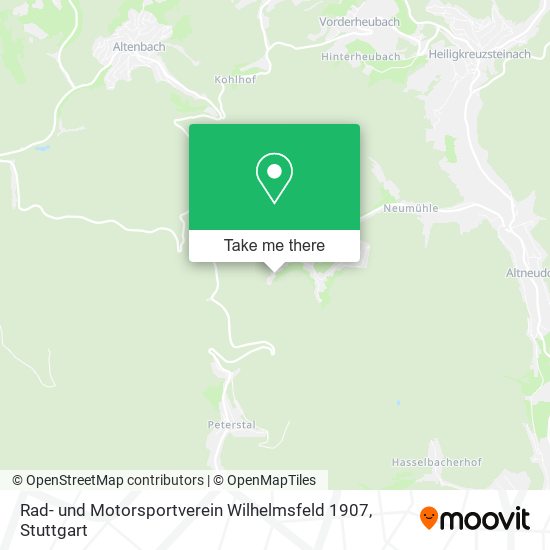 Карта Rad- und Motorsportverein Wilhelmsfeld 1907