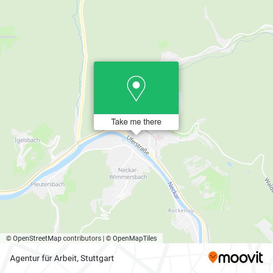 Agentur für Arbeit map