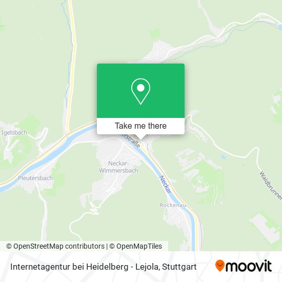 Карта Internetagentur bei Heidelberg - Lejola