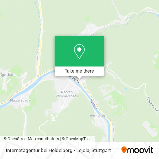 Карта Internetagentur bei Heidelberg - Lejola