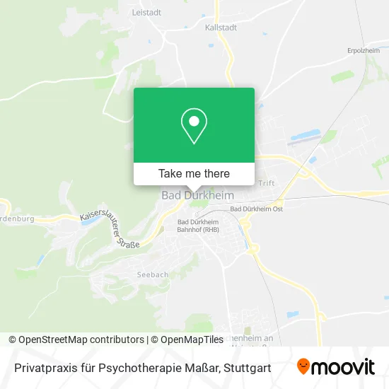 Карта Privatpraxis für Psychotherapie Maßar