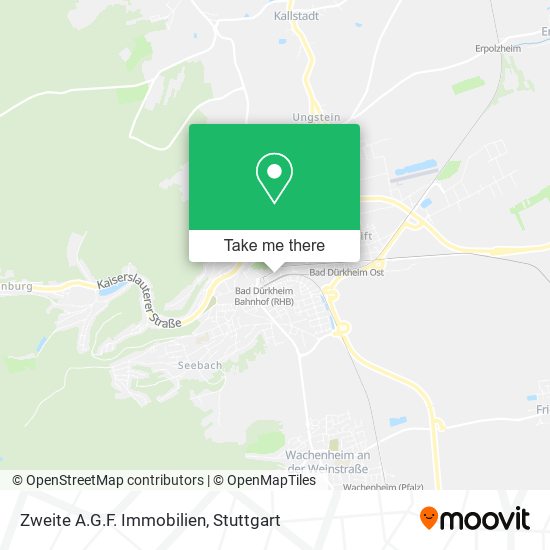 Zweite A.G.F. Immobilien map